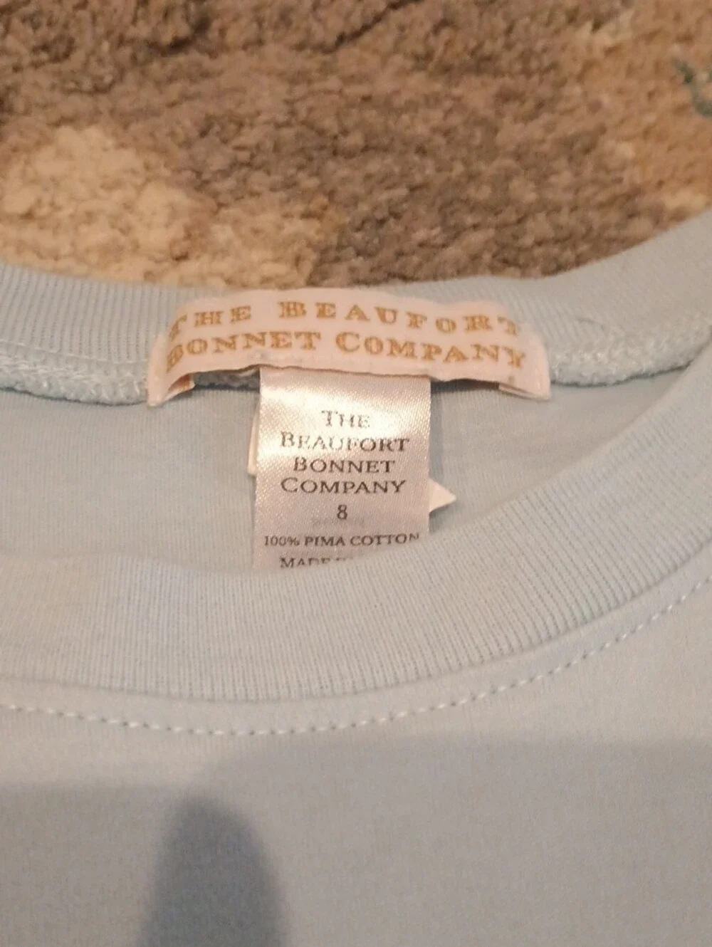 The Beaufort Bonnet Company Light Blue Pocket Tee